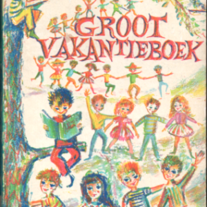  Groot vakantieboek Margriet 1962 kinderen spelen rondom boom 10 
