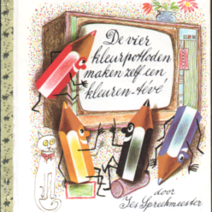 De vier kleurpotloden maken zelf een kleuren-tévé