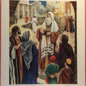 Bellarminus-bijbelplaten  nr. 35     "Opdracht in de tempel"