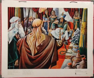   Bellarminus-bijbelplaten  nr. 15    "Mozes voor de Farao"