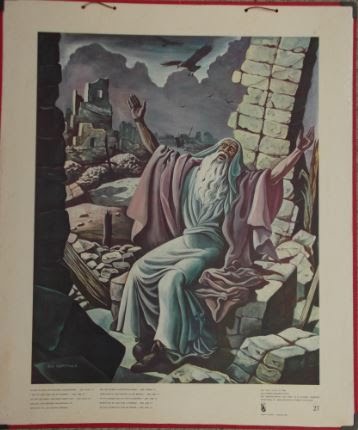 Bellarminus-bijbelplaten  nr. 27 "Jeremias"
