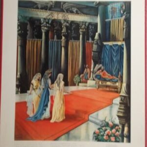 Bellarminus-bijbelplaten  nr. 30         "Esther"  (verkocht)