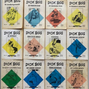 Dick Bos serie nrs. 29 + 30 + 32 + 37 + 45 + 48 + 61 + 62 + 63 + 66 + 66 + 68 + 70