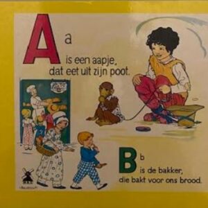 A a is een aapje dat eet uit zijn poot.... 